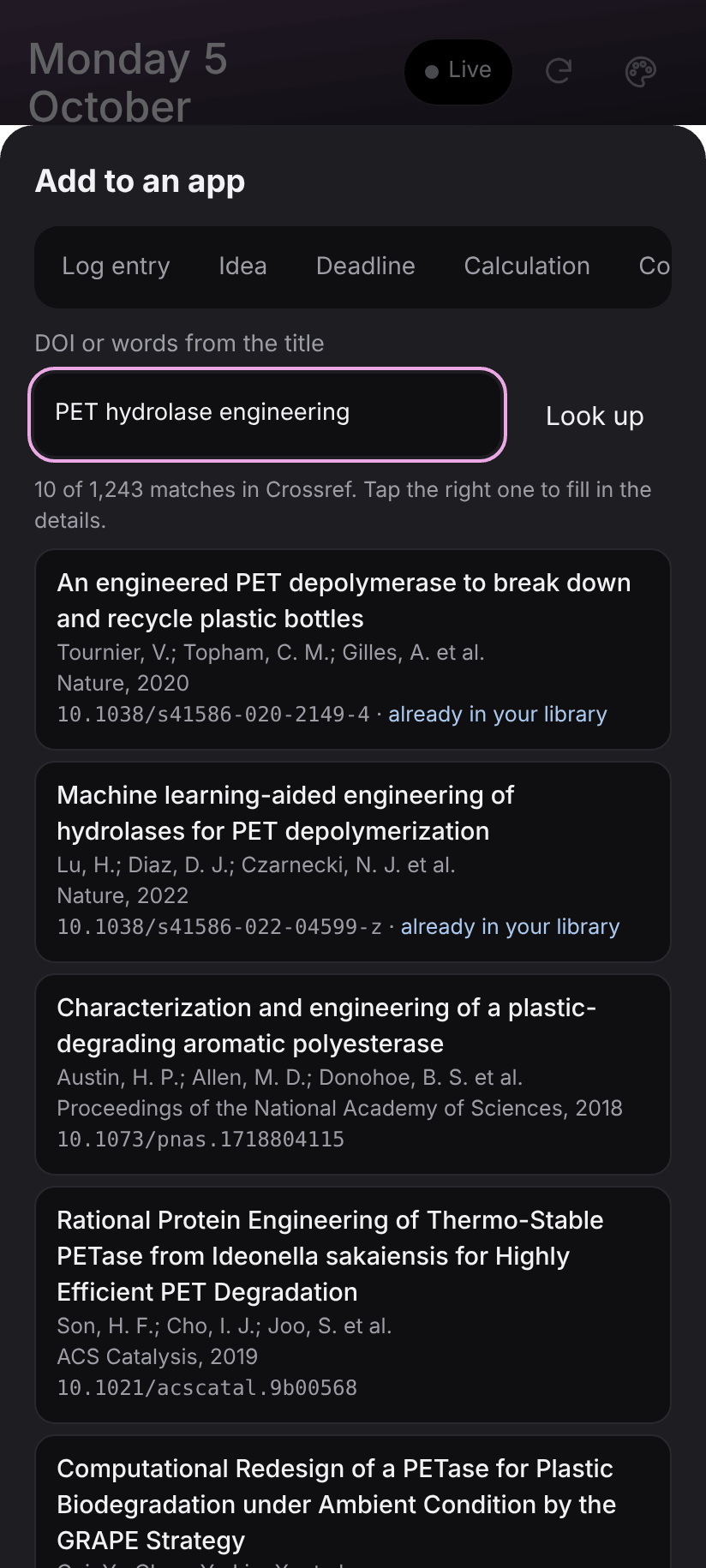 Adding a paper from Crossref